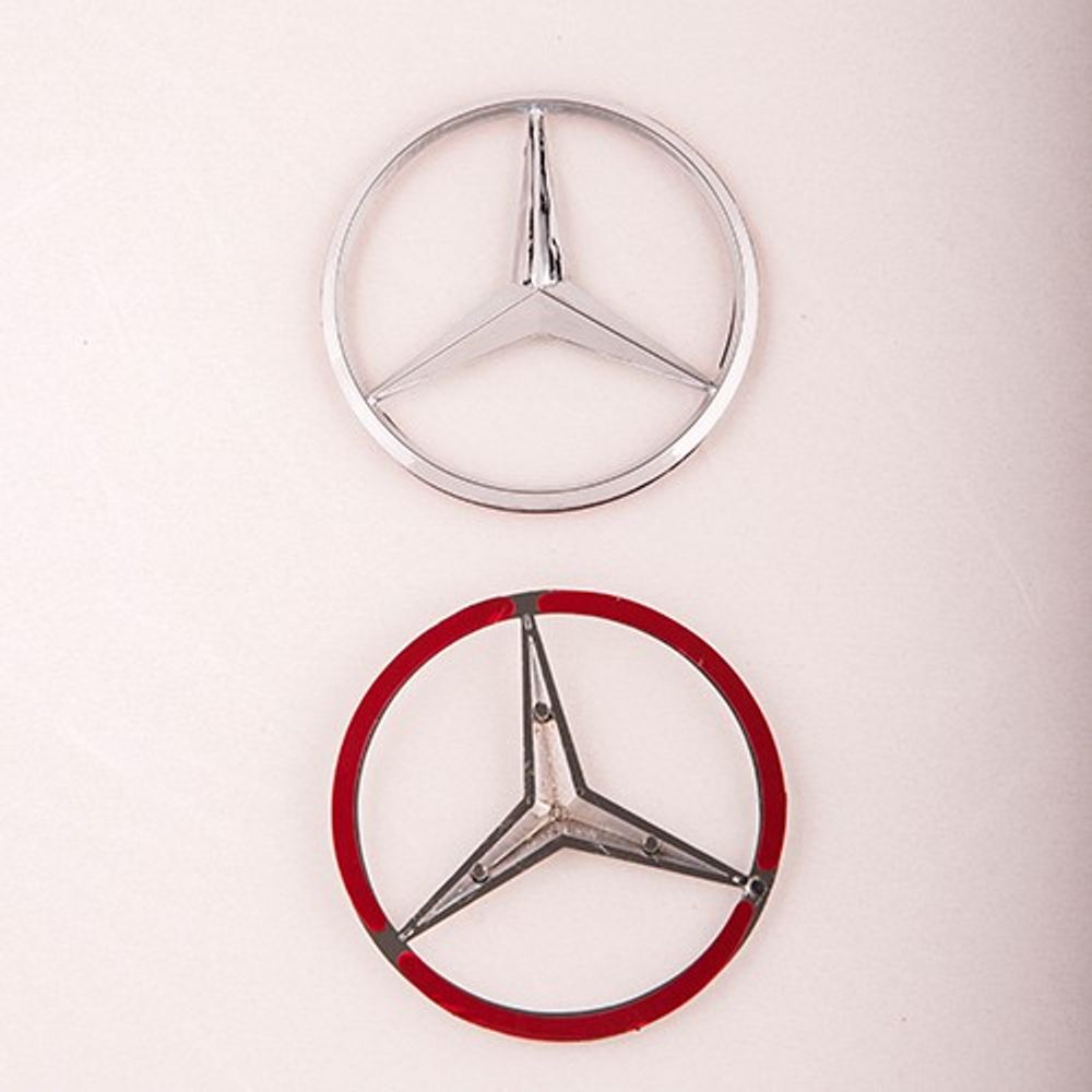 Plastična oznaka Mercedes Fi90mm - zadnja oznaka slika 1