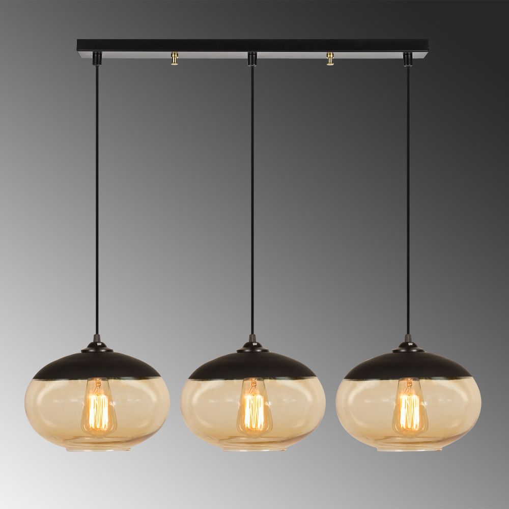 Camini - MR - 871 Crni Luster sa Medenim Detaljima slika 4