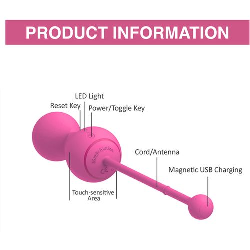 Vaginalne kuglice Magic Motion - Smart Kegel Master, ružičaste slika 8