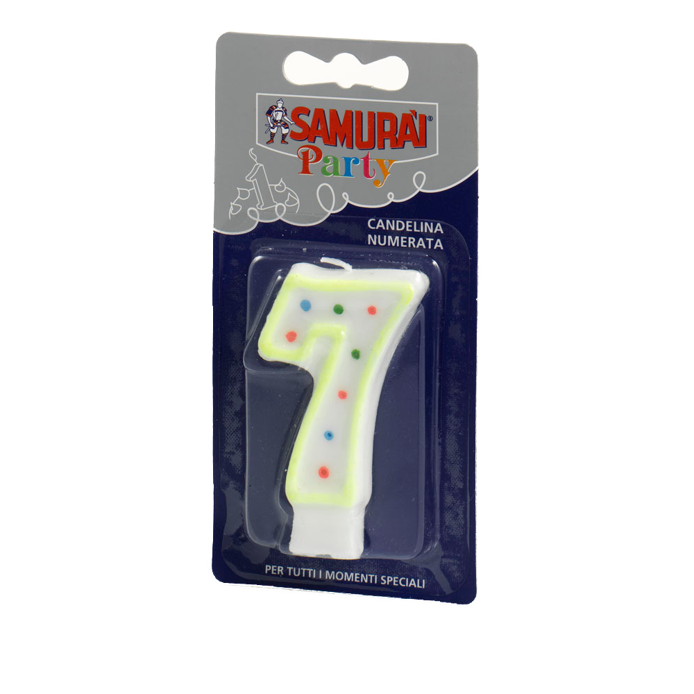 Samurai rođendanska svijeća br. 7 slika 1