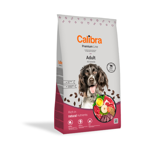 Calibra Dog Premium Line Adult Beef, potpuna suha hrana za odrasle pse svih pasmina, 12 kg slika 1