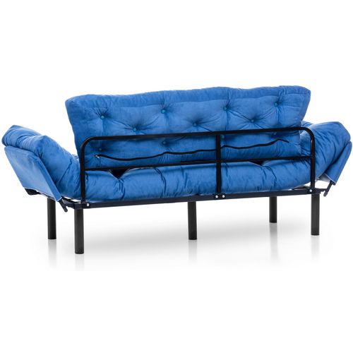 Nitta Triple - Blue Blue 3-Seat Sofa-Bed slika 11