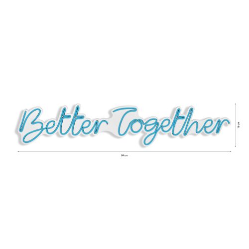 Wallity Ukrasna plastična LED rasvjeta, Better Together - Blue slika 8