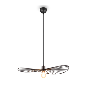 CHAPEAU LUSTER CRNO MAT,1XE27