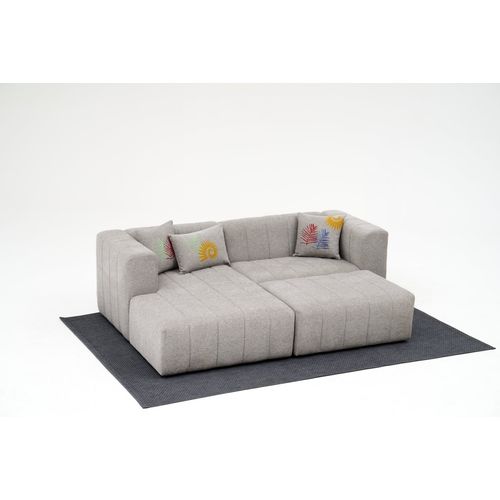 Atelier Del Sofa Kutna garnitura, Beyza Mini Left - Light Grey slika 3