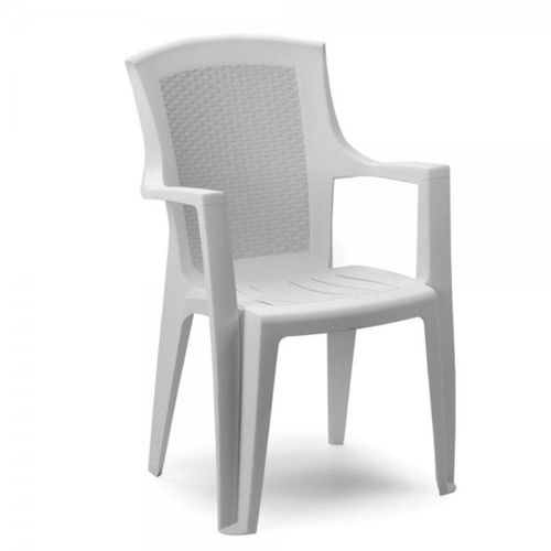 IPAE Baštenska stolica plastična Eden - bela                                                                 slika 1