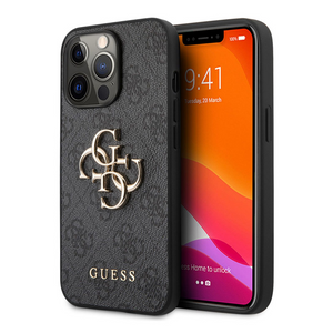 Torbica Guess 4G Metal Logo za iPhone 13 Pro 6.1 siva (GUHCP13L4GMGGR)