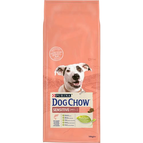 DOG CHOW Adult Sensitive, potpuna hrana za kućne ljubimce, za odrasle pse s osjetljivom kožom, dlakom i probavom, 14 kg slika 1