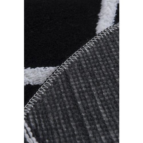 Colourful Cotton Kupaonski tepih akrilni (3 komada), Bonne Oval - Black slika 5