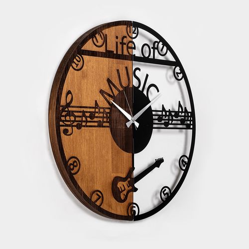 Wallity Ukrasni drveni zidni sat, Wooden Clock - 72 slika 6