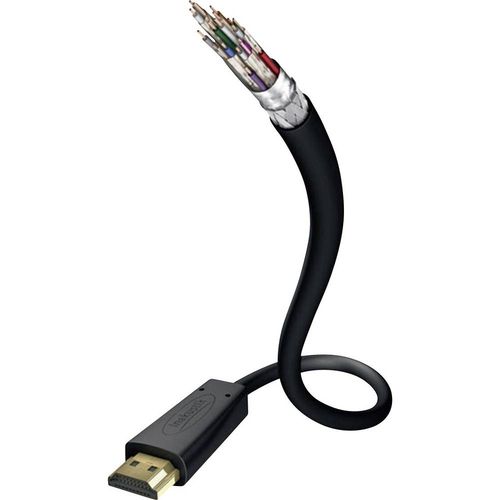 Inakustik HDMI priključni kabel HDMI A utikač, HDMI A utikač 0.75 m crna 00324507 audio povratni kanal (arc), pozlaćeni kontakti, Ultra HD (4K) HDMI HDMI kabel slika 1