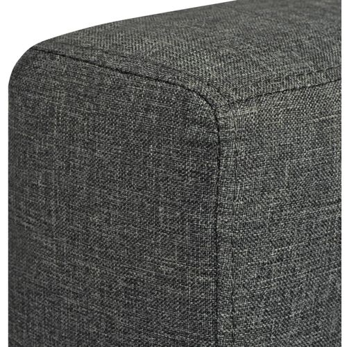 Dvodijelni set sofa od tkanina tamnosivi slika 57