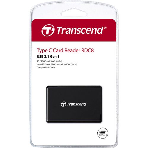 Transcend TS-RDC8K2 Card reader, USB Type-C, USB 3.1/3.0, SDHC/SDXC/microSDHC/microSDXC/MS/CF(UDMA7) slika 3