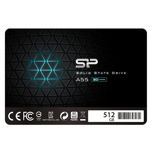 Silicon Power SP512GBSS3A55S25 2.5" 512GB SSD, SATA III, A55, TLC, Read up to 500MB/s, Write up to 450MB/s slika 1