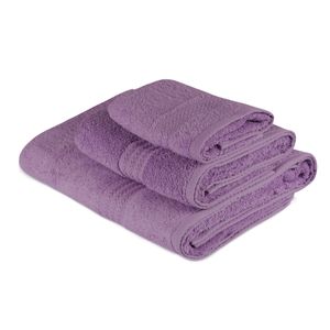 L'essential Maison Rainbow - Lilac Lilac Towel Set (3 Pieces)