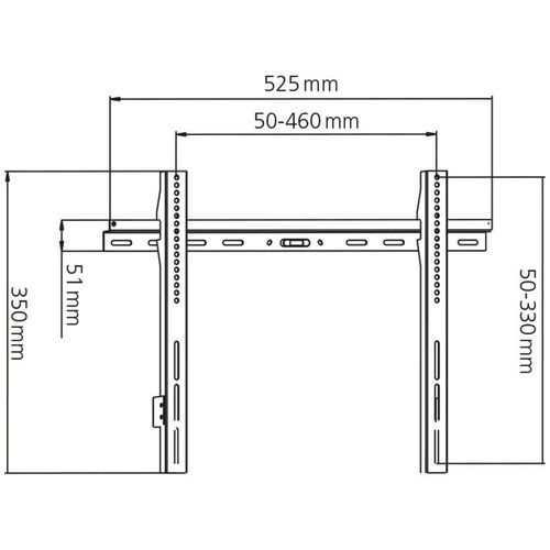 Stell zidni nosač za tv SHO 1020 - 25" do 50" slika 7