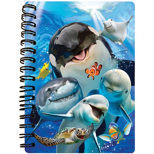 Howard Robinson 3D notebook A6 50l - HR - ocean selfie slika 1