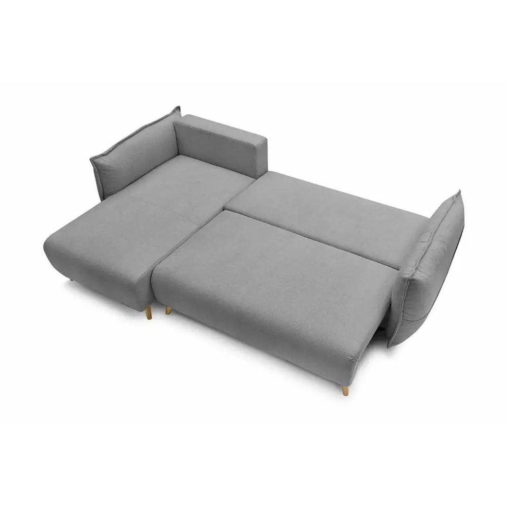 Ugaona Sofa Puffy - boja: siva slika 7
