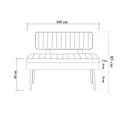 Woody Fashion Klupa, Vina 1053 - 1 - Anthracite, Walnut slika 4