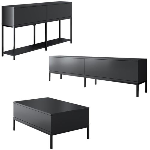 Lord - Anthracite, Black Anthracite
Black Living Room Furniture Set slika 11