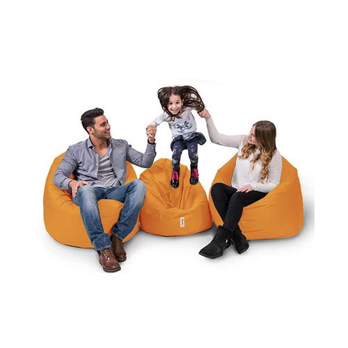 Iyzi 100 Cushion Pouf - Orange Orange Garden Bean Bag slika 5