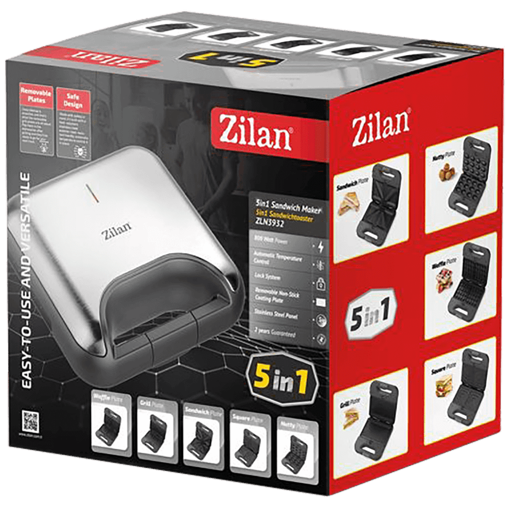 Zilan Toster 5u1, Inox, LED indikator, 800 W - ZLN3932 slika 2
