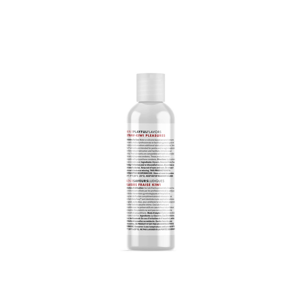 Swiss Navy 4 u 1 lubrikant s okusom jagoda kivi Pleasures - 30 ml slika 2