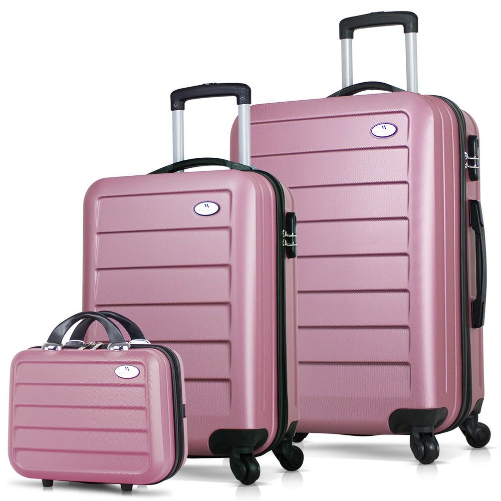 Set Kofera u Roze Zlatnoj Boji (3 Komada) slika 1