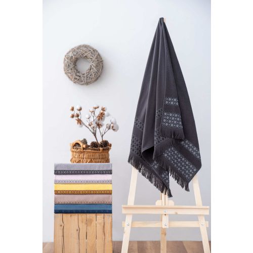 Twins - Anthracite Anthracite Bath Towel slika 1