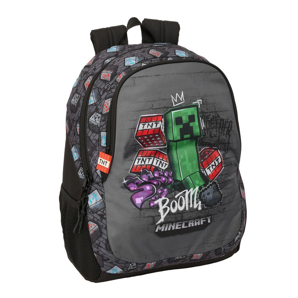 Mochila Graffiti Minecraft 44 cm prilagodljiva slika 1