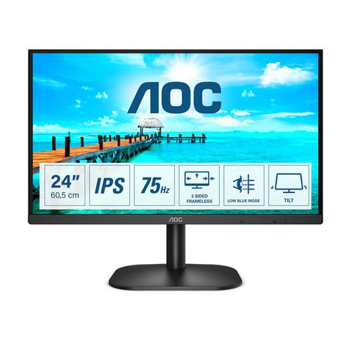 Monitor AOC LED IPS 23,8" 24B2XDA, VGA, DVI, HDMI, zvuč. 24B2XDA slika 2