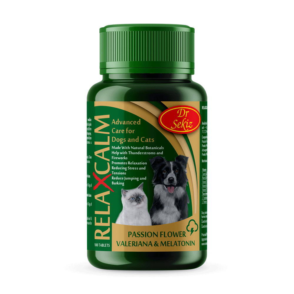 Dr Sekiz RelaXcalm vitamini za pse i mačke 100 tableta slika 2
