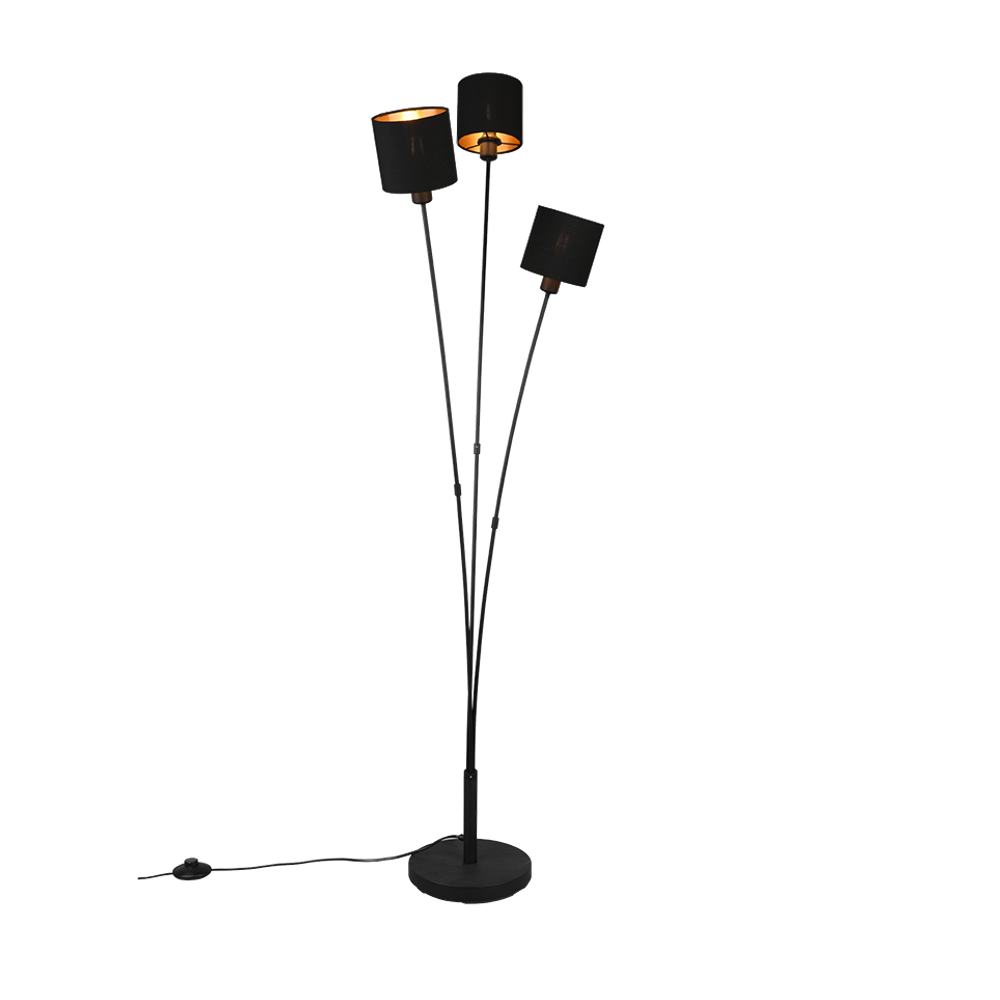 TOMMY/3 podna lampa BLACK GOLD slika 2