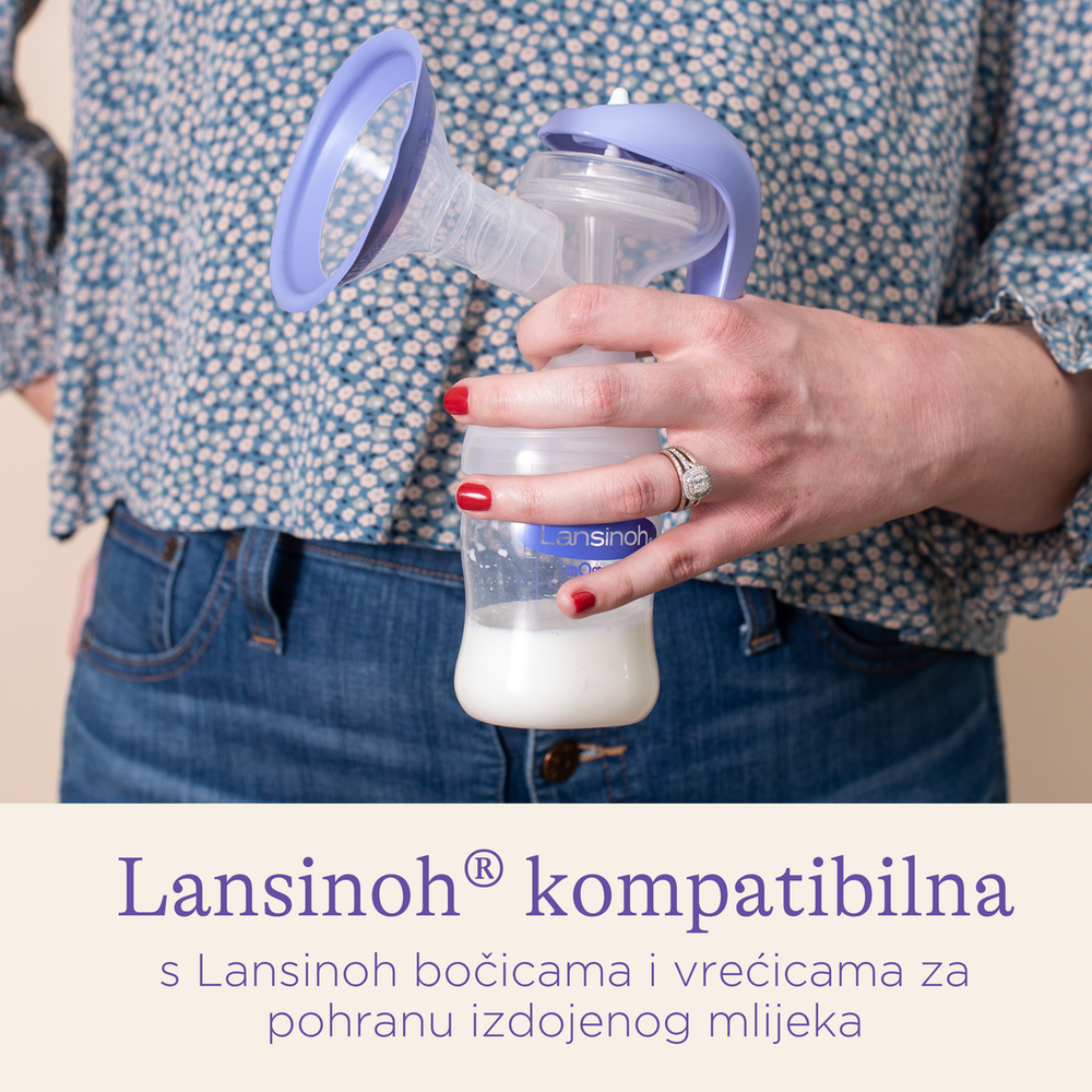 Lansinoh Ručna izdajalica sa flašicom 160ml 0003 slika 6