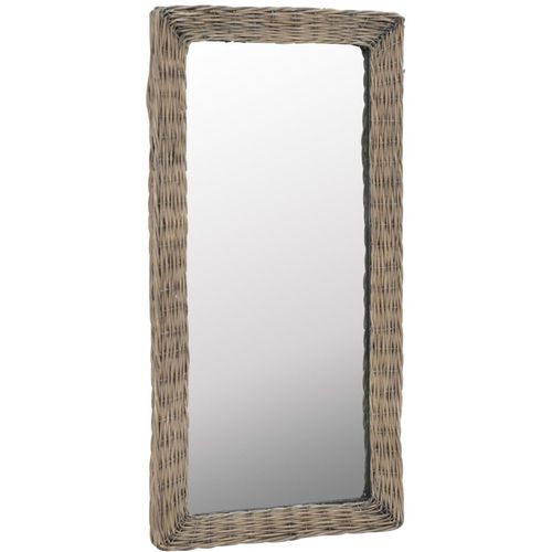 Pleteno ogledalo smeđe 50 x 100 cm slika 1