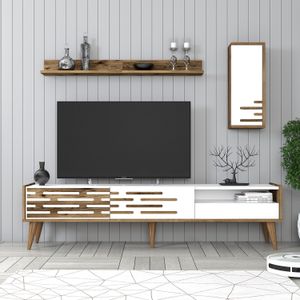 Valensiya - Walnut, White Walnut
White TV Unit