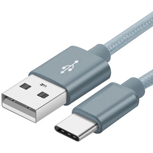 Xwave Kabl USB Tip-C 3.0 muški na Tip-C 3.1 muški 2M 3A,aluminium,upleteni,tamno sivi slika 2