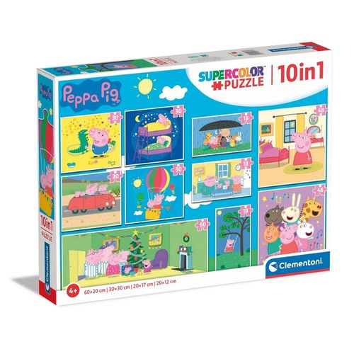 Clementoni Puzzle 10 In 1 Peppa Pig slika 1