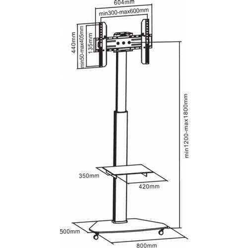 S BOX FS 500, Podni pokretni nosac slika 2