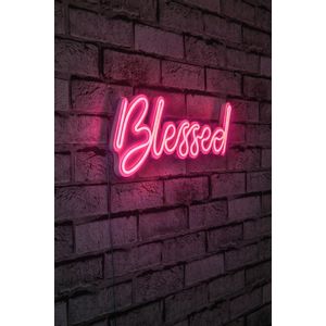 Wallity Ukrasna plastična LED rasvjeta, Blessed - Pink