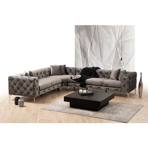 Atelier Del Sofa Kutna garnitura, Antracit, Como Right -Anthracite slika 2