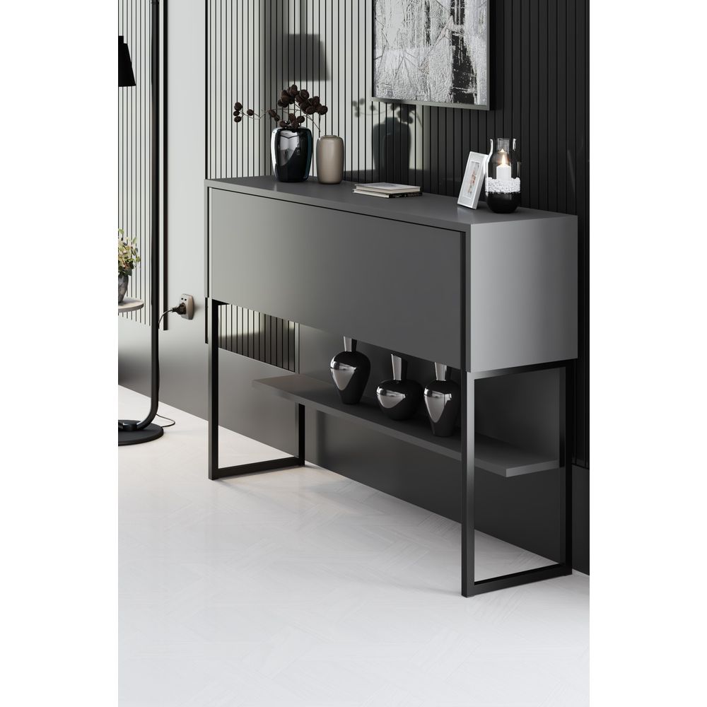 Hanah Home crna komoda Luxe - antracit slika 2