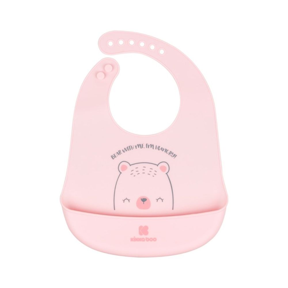 Kikka Boo Silikonski siperak Bear With Me, Pink slika 1