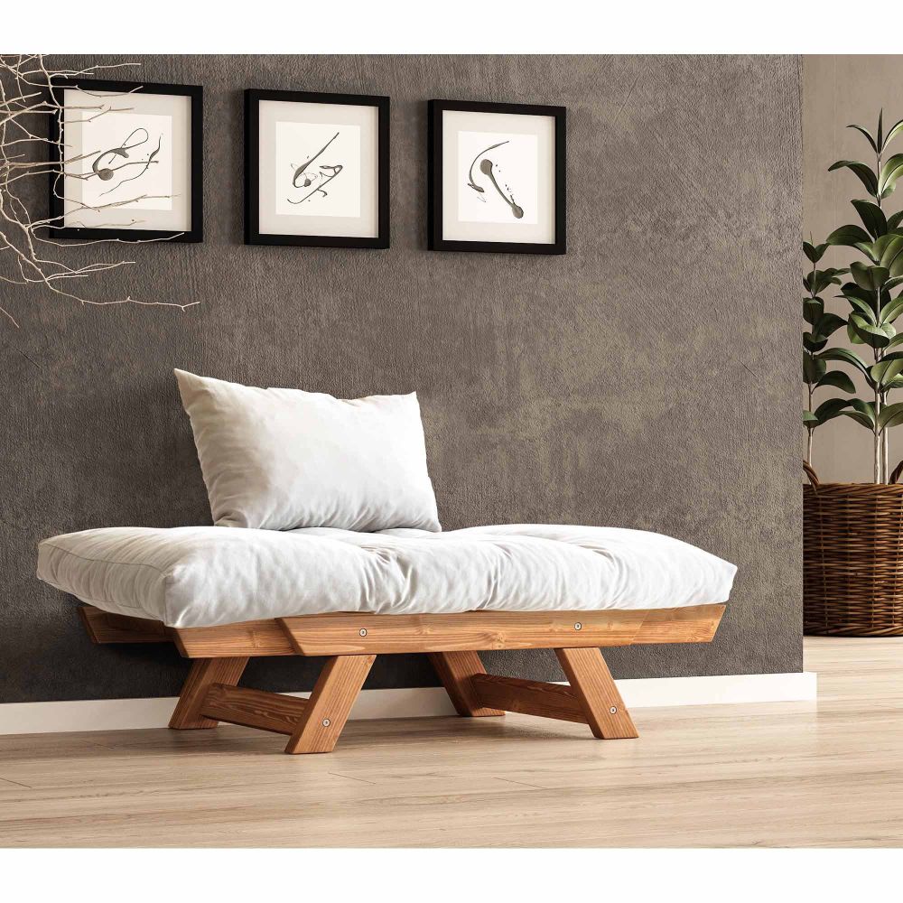 Jednosjed sofa za vrt, CPT8151-140, boje: teak bijela slika 3