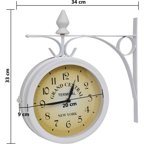 Zidni sat dvostrani klasični dizajn slika 36