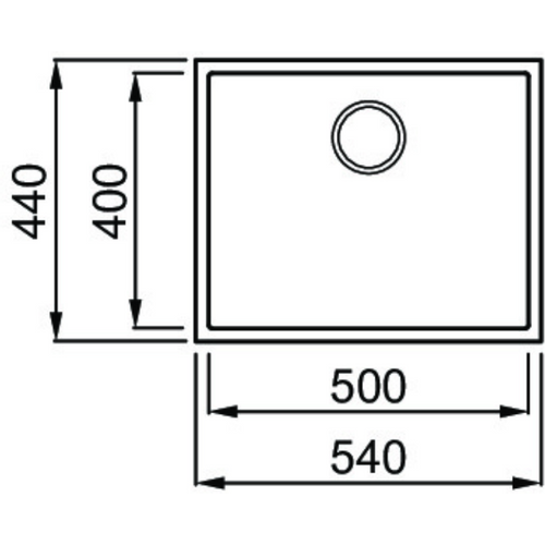 Elleci sudoper Quadra 105 Keratek Plus K96 White LKQ10596BSO slika 2