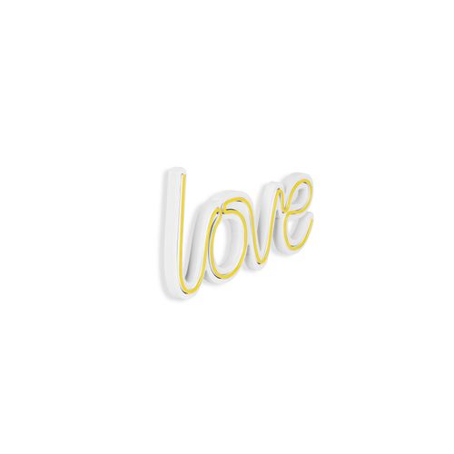 Wallity Ukrasna plastična LED rasvjeta, Love - Yellow slika 7