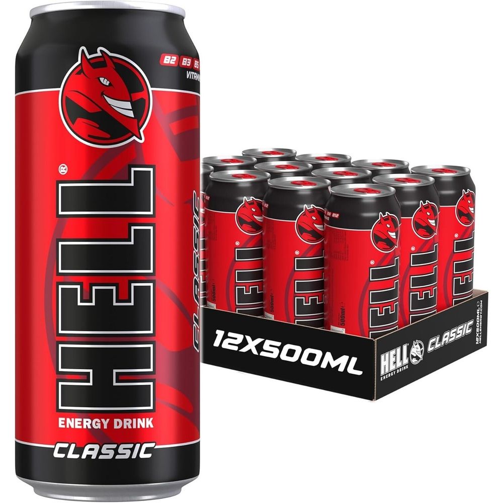 Hell Energy Drink Classic 12x500ml   XXL  slika 1