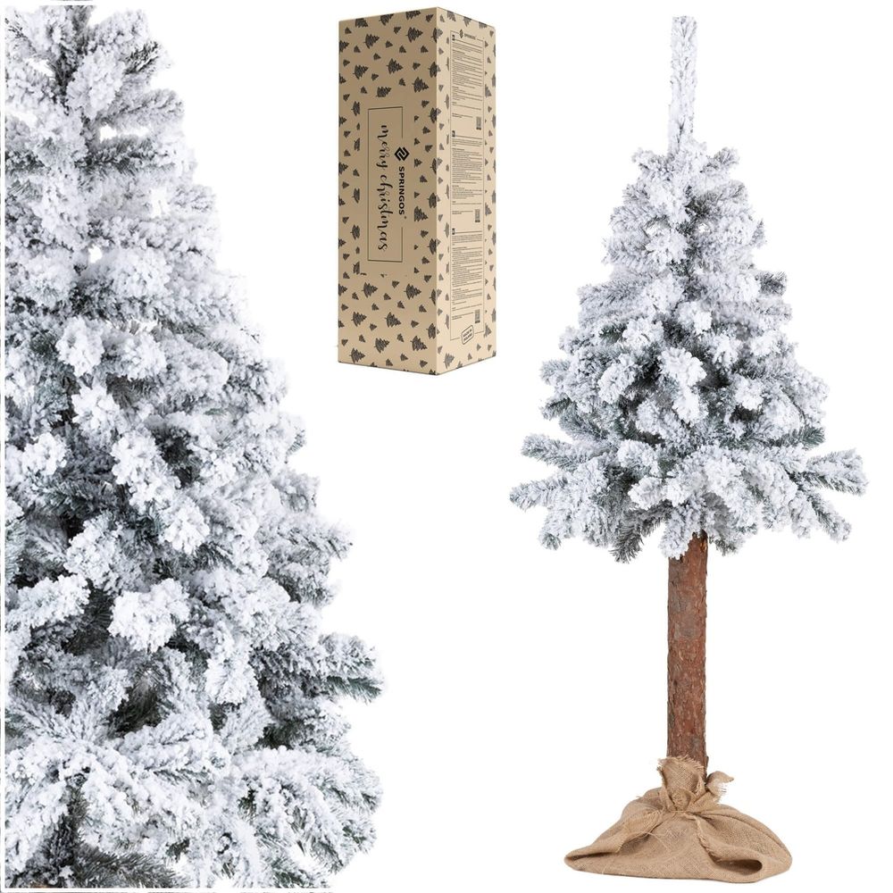 Ct0201 smreka prekrivena snijegom na deblu 160 cm slika 6