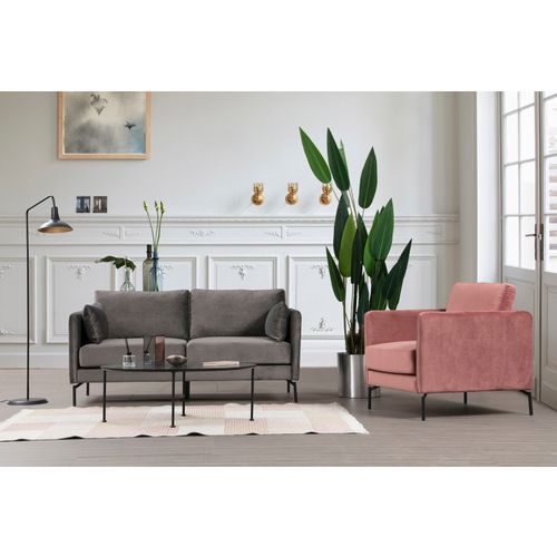 Atelier Del Sofa Dvosjed, Sivo, Sino 2 Seater slika 2